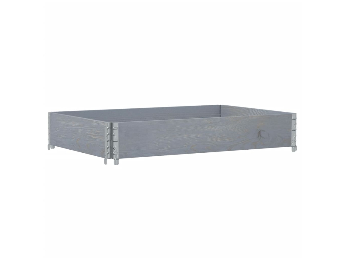 Pallet Collar, Pallet Collars Vidaxl Cinzeto Madeira (120 X 80 Cm)