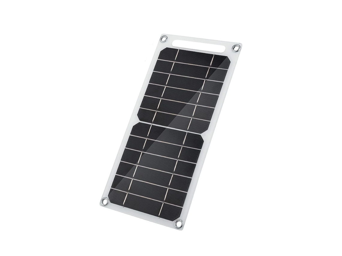 Painel solar portátil de 6W, 5V, con cargador seguro y estabilizador, para baterías, celulares, camping, BRILVIBERA