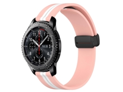Pulseira De Silicone Dobrável Com Fecho Magnético De 22 Mm Para Samsung Gear S3 Frontier