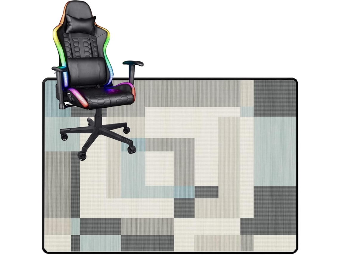 Tapete Cadeira Escritório Piso Gamer Antiderrapante Madeira Computador Gamer, Madeira, Protetores