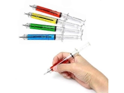 Seringas, Caneta para Líquidos, Esferográfica Com, Multicolorida, em Formato AQUAFORGE