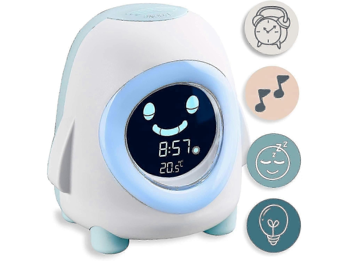 Despertador Infantil Pino com Luz Noturna, Música e Iluminação para Auxiliar no Sono Jkw TAISHENGDA