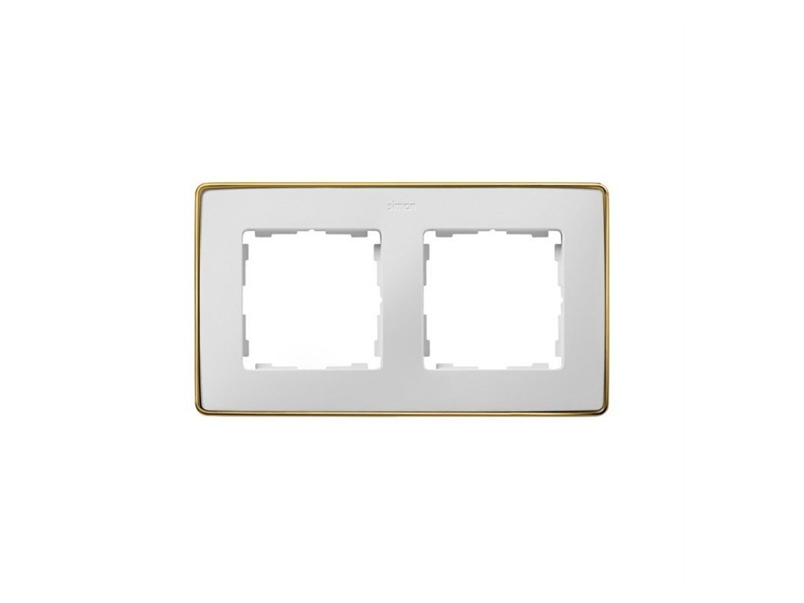 Moldura 2 Elementos Base Ouro Branco Simon 82 Detail 8201620 245