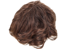 Prótese Capilar Masculina Curta Sintética, Castanho Natural, Leve E Confortável.
