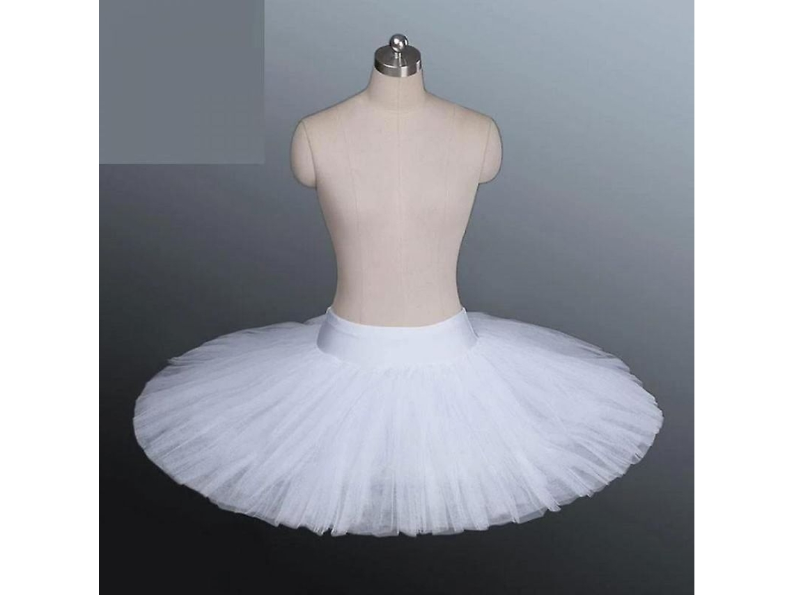 2026 tutu Profesional de Ballet para Mujer Con 5 Capas Color Negro Blanco Rojo Tallas S XXL M Blanco