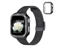 Pulseira Para Apple Watch 1/2/3 42 Mm, Incluindo Capa De Pc E Decoração Em Fileira. Olysi Shop