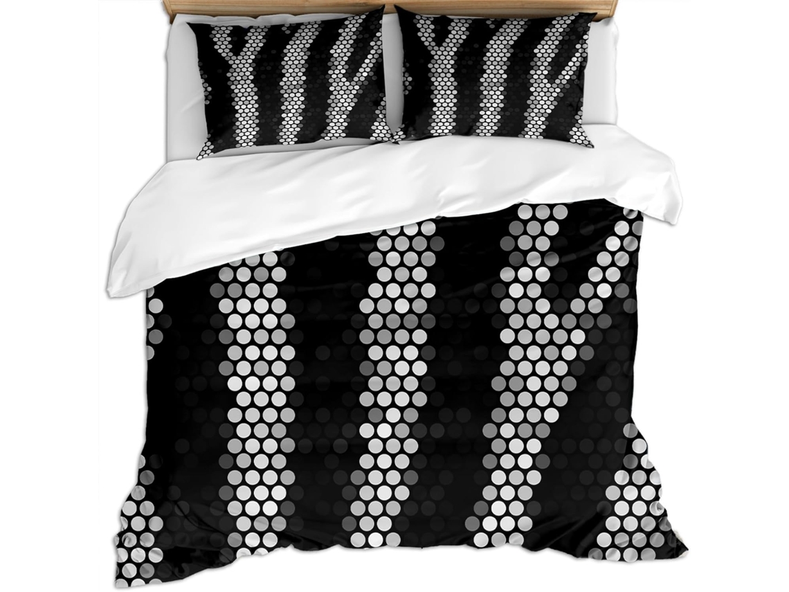 Capa de Edredom com 2 Fronhas 65x65cm em Microfibra Fronha 220x240cm,