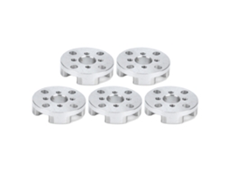 Adaptadores De Cubo De Roda Em Alumínio Laxiscreed Com Padrão De 5 Furos Para Robótica, Pacote De 5 Peças