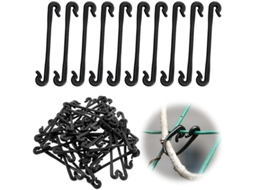 200 Clips Para Plantas Trepadeiras Tomate Vinho Jardim Apoio Plástico Preto Ferramentas De Jardinagem