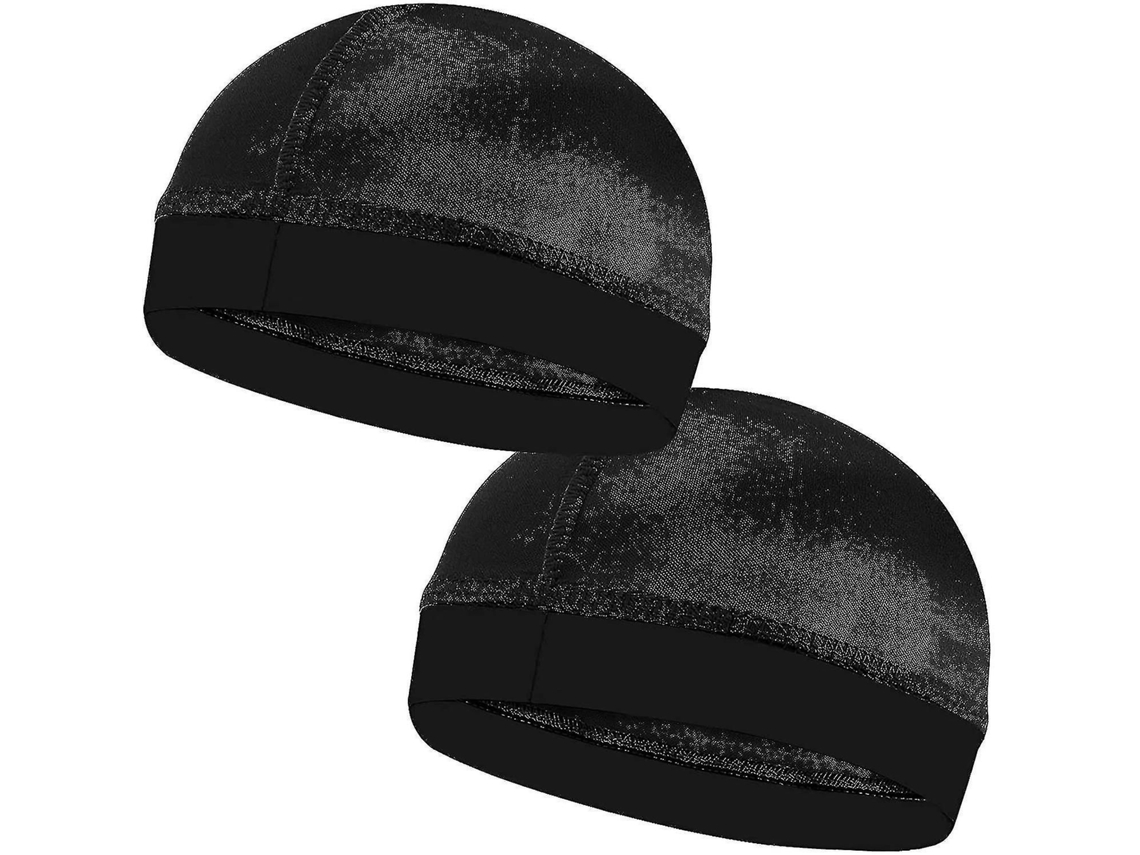 2 Toucas De Ondas De Seda, Gorros De Compressão
