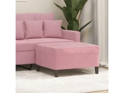 Vidaxl Apoio De Pés 70x55x41 Cm Veludo Rosa
