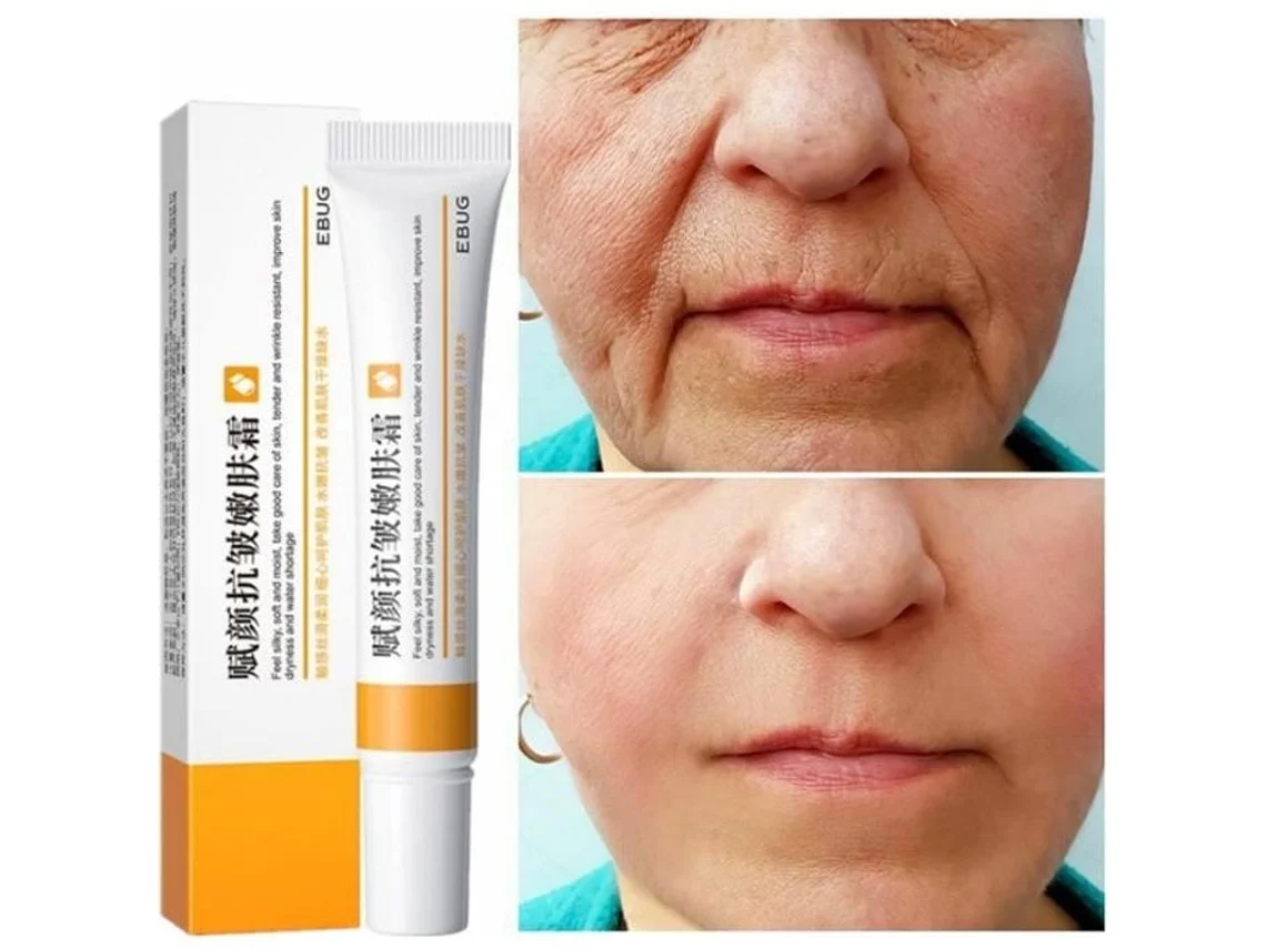 Creme Facial de Retinol Reafirmante Anti-Envelhecimento Remove Rugas Linhas Finas Clareamento Da Pele Facial 20G