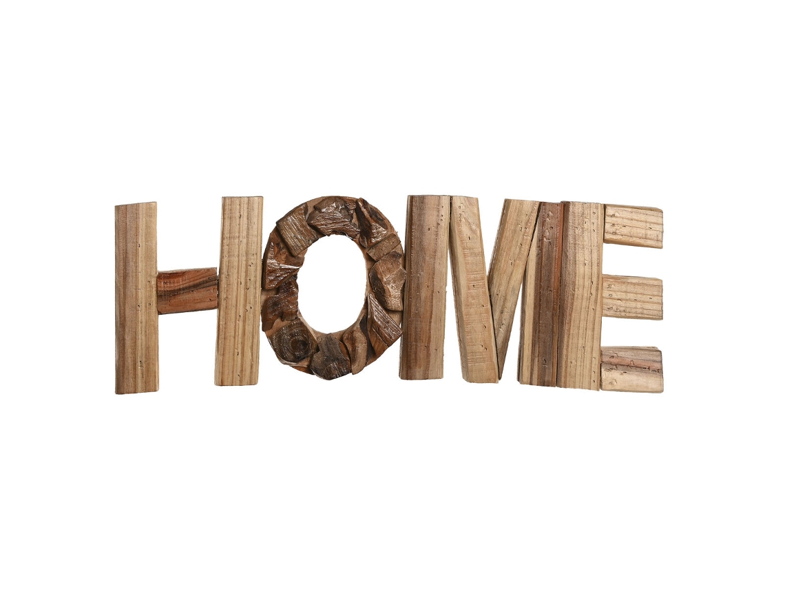 Figura Decorativa HOME ESPRIT Natural Marrom claro Urbana 58 x 4 x 20 cm