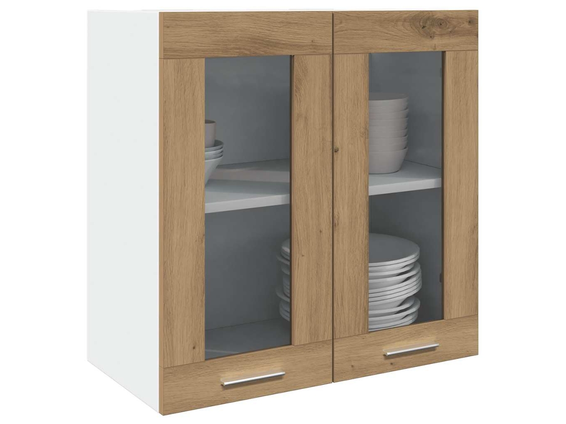 Vidaxl Armário Parede Para Cozinha Com Porta Vidro “lyon”