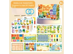 (estilo 1) Livro De Ortografia Infantil Para Reconhecimento De Palavras E Educação Infantil, Com Adesivos Incluídos.