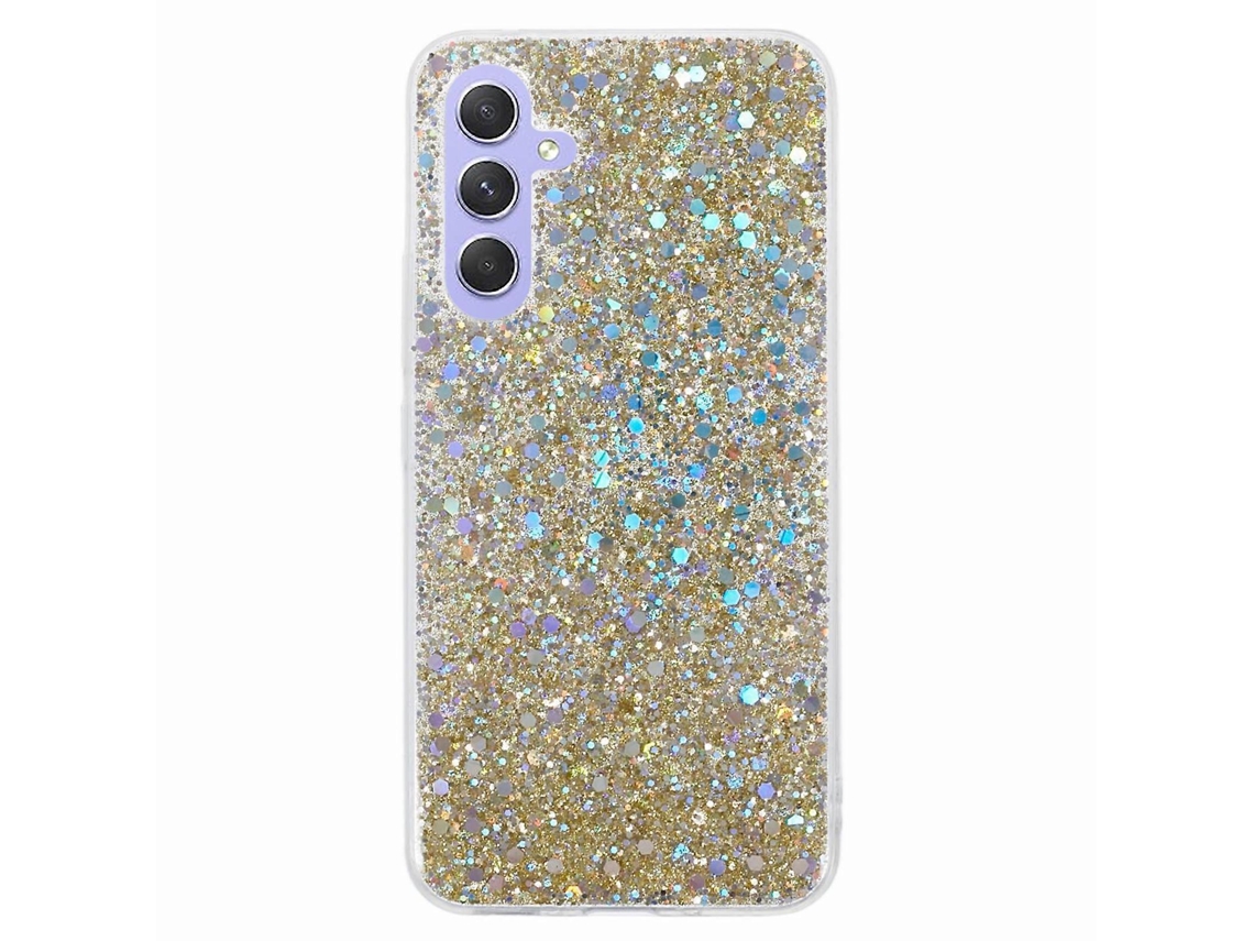 Compre Capa Protetora De Tpu Macio À Prova De Choque Para Samsung Galaxy A16 5g / A16 4g Com Design Brilhante E Dourado