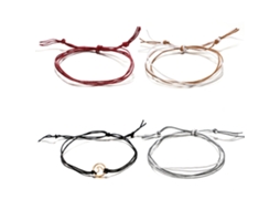 Pulseira Mulher Multicamadas Pingente Oco