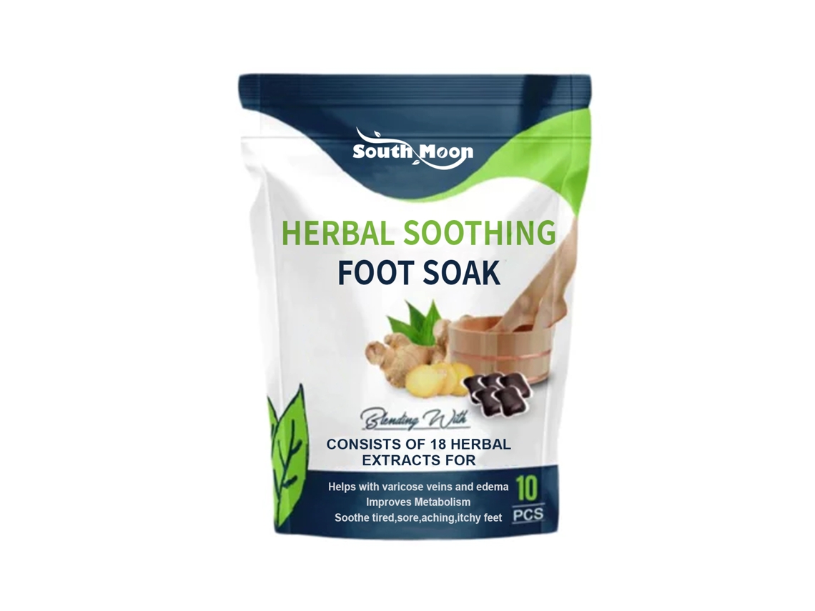 Pack de Banho de Pé com Ervas South Moon da LAXISCREED para Massagem e Fortalecimento da Pele