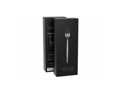 Porções Doces Com Conjunto De Utensílios 8 Peças Material: Ágata Cor: Preto Apropriado Para 4 Pessoas