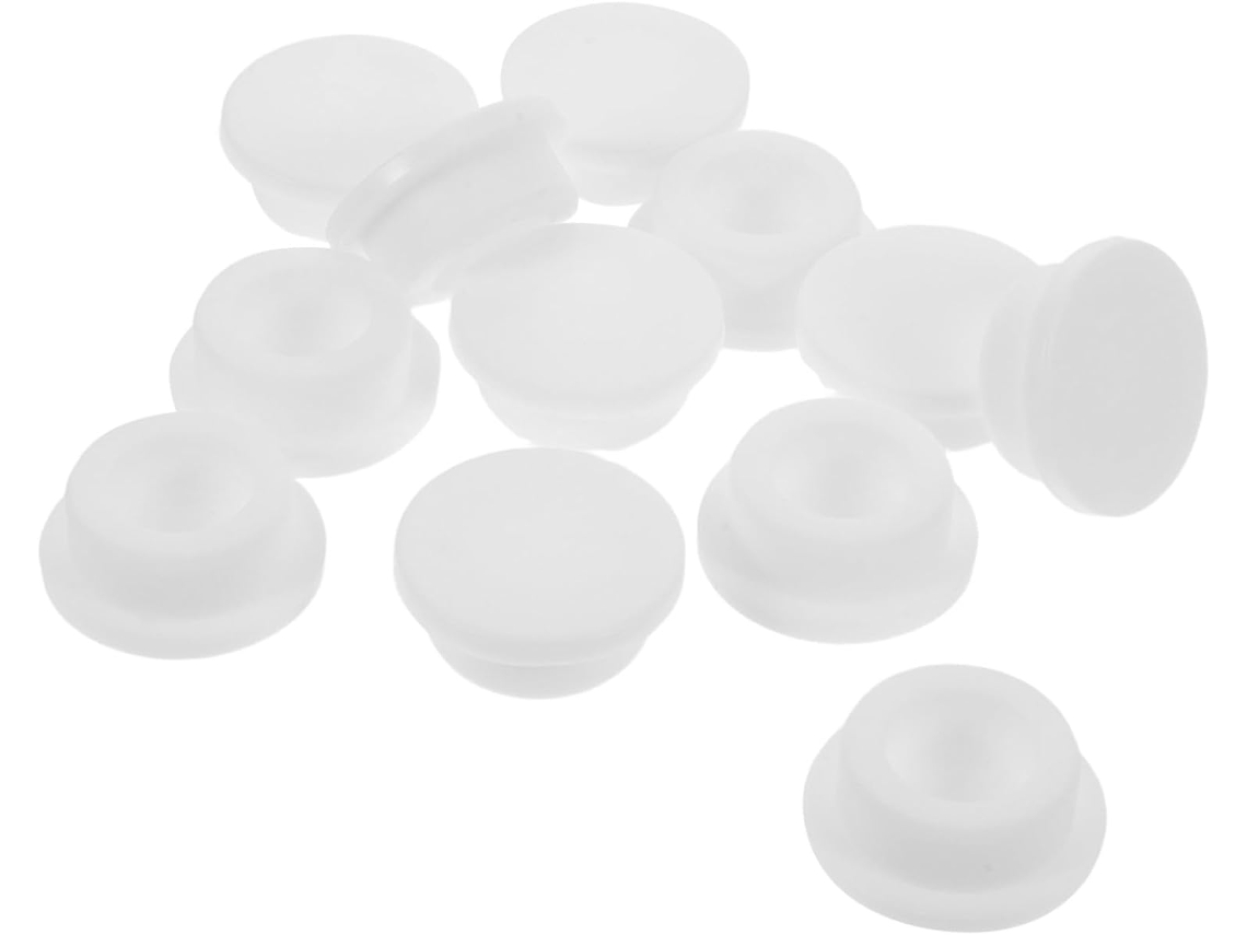 12-tampas Redondas Em Silicone Formato De T Resistentes Ao Calor E Antivazamento, Cores Sortidas