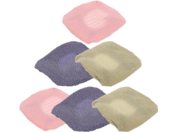 Conjunto De 6-luvas Esfoliantes Para As Costas Toyandona Com Cabos Longos – Escova Massagem Em Tecido Macio Nas Cores