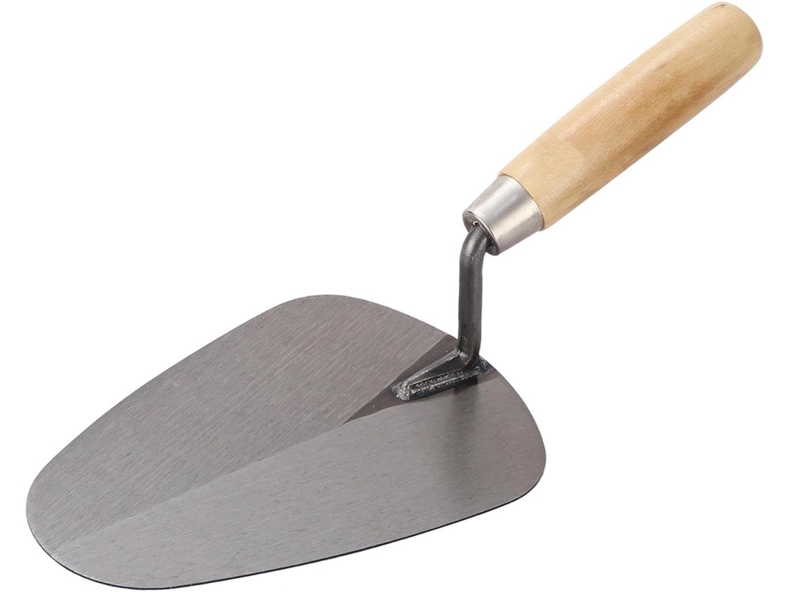 Desempenadeira De Aço Carbono Qianly Para Concreto, Com Cabo Ergonômico De Madeira, Ferramenta Antiferrugem