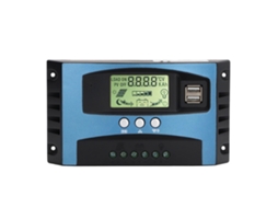 Controlador de Carga Solar MPPT 12v 24v 20a com Display LCD e USB