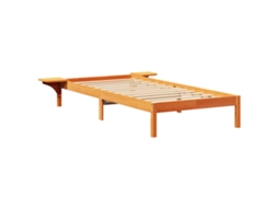 Conjunto 1 Cama Vidaxl Castanho Madeira De Pinho Maciça (90 X 190 Cm)