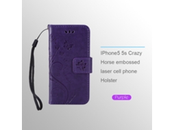 Capa de Telefone LAXISCREED Padrão Crazy Horse Gravura a Laser