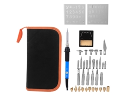 Conjunto de Soldadura Elétrica com 39 Peças, Ferro de Soldar Ajustável, Temperatura 60W