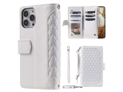 Capa Quedas Para Iphone 14 Pro Max Pele Sintética Anti-riscos Castanho