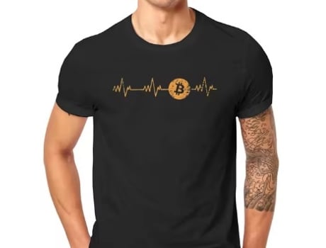 T-Shirt de Homem TOTHEMOON Algodão Preto (M)