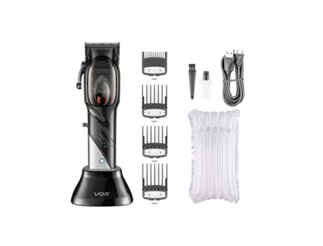 Máquina de cortar cabelo elétrica sem fio profissional para homens 9000 rpm recarga USB V-002