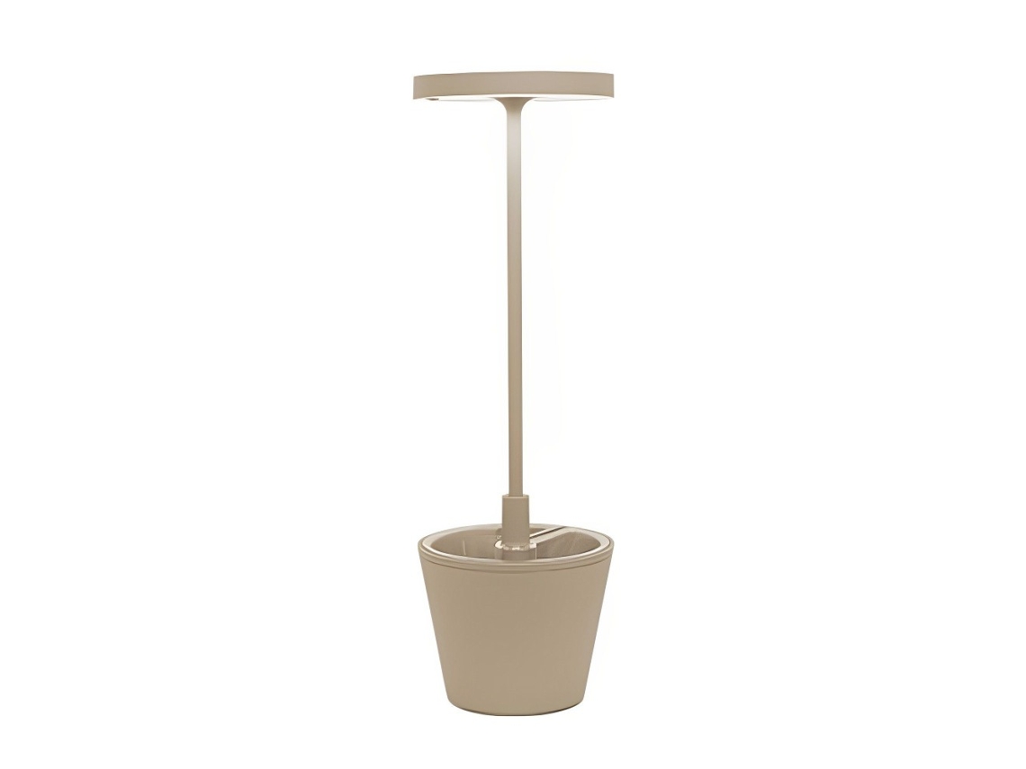 Candeeiro de Mesa Poldina Reverso Led de Areia Recarregável e Regulável ZAFFERANO