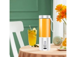 Branco Liquidificador Portátil Potente 530ml Smoothies Shakes Usb Recarregável Processador Alimentos Copo