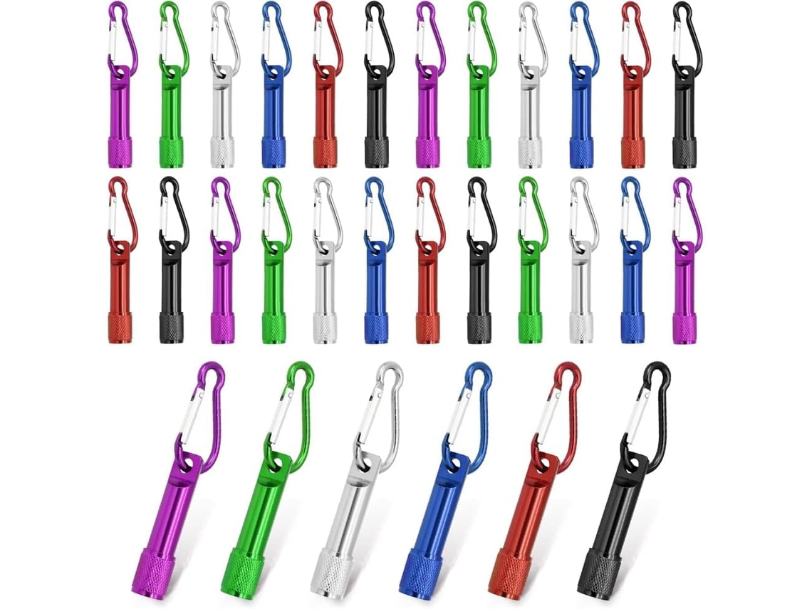 Mini Lanternas De Chaveiro Com 30 Leds E Clipe Metal, Luzes De Emergência Compactas Para Camping E Trilhas Venda Por