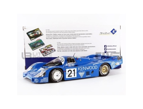 Carro Da Coleção Miniatura SOLIDO 1/18 Porsche 956 Lh Le Mans 1983 Azul 1805504