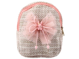 Children's Backpack Braided Bow Bunny Pink 21cm 2l