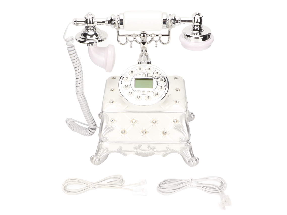 Telefone Vintage Retro EOOCOO (sistema Dual Rotativo Fsk/dtmf)