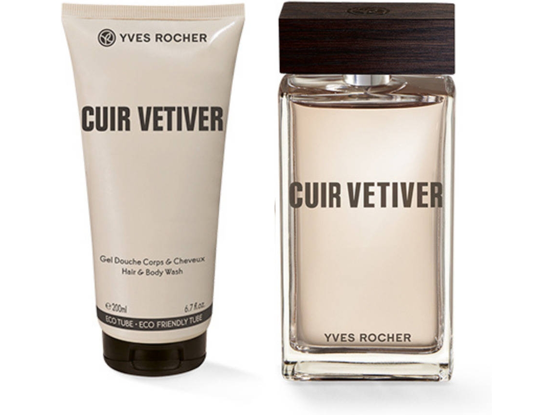 Coffret YVES ROCHER FRANCE Cuir Vetiver (100 ml + 200 ml) | Worten.pt