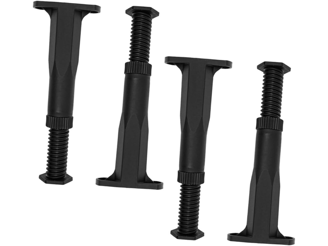 Inoomp Pés De Apoio Ajustáveis Para Cama, Conjunto De 4 Peças Em Plástico, Niveladores Para Móveis De 135a 220mm