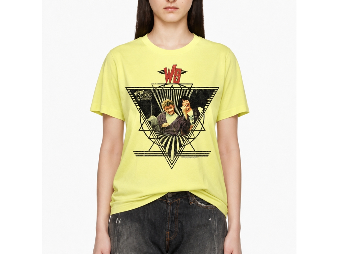 Rockinstone Bill And Ted Ws Heather Yellow Adult T-shirt Size:xl