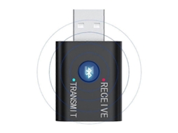 2 Unidades De Transmissor E Receptor De Música Bluetooth Usb 5.0 3 Em 1 Para Tv E Computador