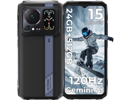 Smartphone Hotwav Cyber 16 Pro 6.6 24gb 512gb 6280mah Android 15 Celular Robusto Preto