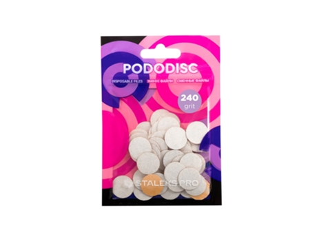 Pro Pododisc White Replacement Pads S Grit 240, Pack Of 50 Staleks