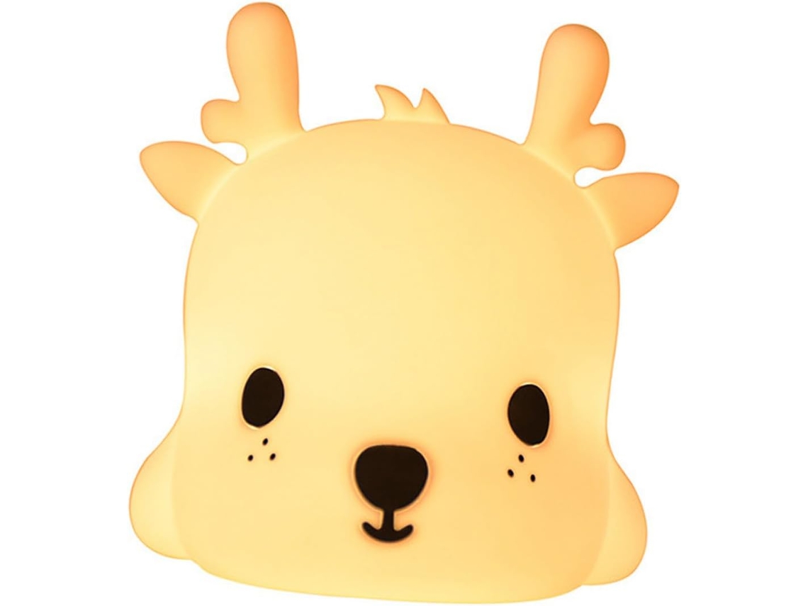 Lâmpada de Silicone Usb Deerlet, Luz Branca Quente, Controle por Toque, Bateria de 1200mah, para Cabeceira e SFUSHOS