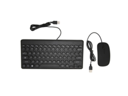 Lurelia Conjunto Teclado E Rato Usb, 78 Teclas, Ergonómico, Impermeável, Abs