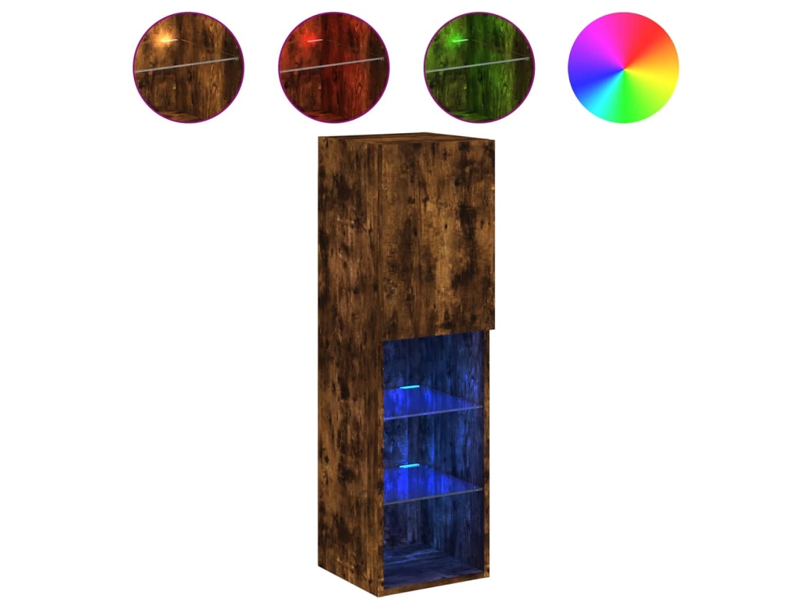 Tv Cabinet, Tv Cabinets Vidaxl Marrom Madeira Processada (30.5 X 30 X 102 Cm)