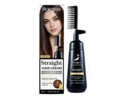 Máscara de Queratina Hoegoa para Cabelo Liso, Sem Frizz e Facilidade de Penteado LAXISCREED