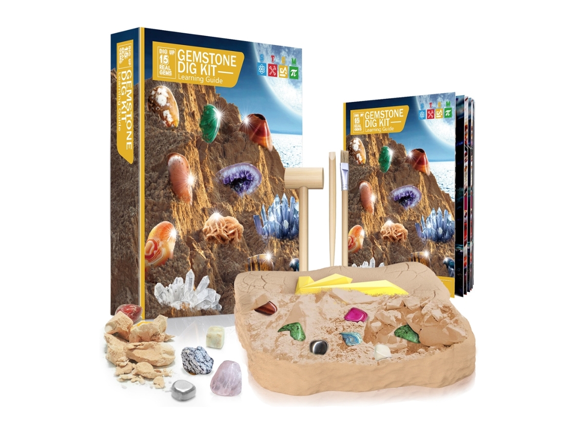 Kit De Mineração De Minerais E Fósseis Para Crianças